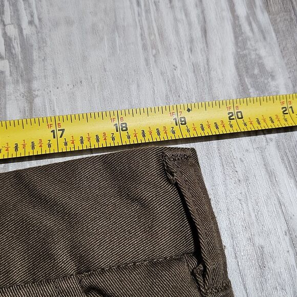 Wearguard UPS Pants Men Size 38x32 Brown Flat Front Workwear Chino 5 Pocket - Picture 7 of 8